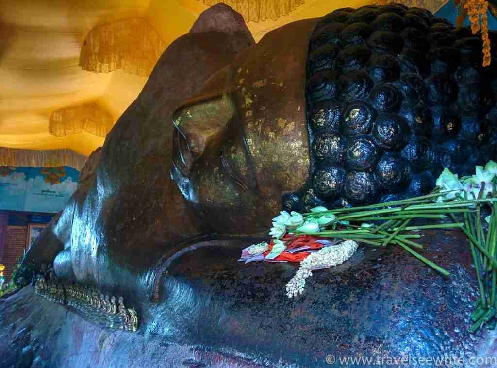 The reclining Budha of Phnom Kulen, Kulen National Park, Cambodia