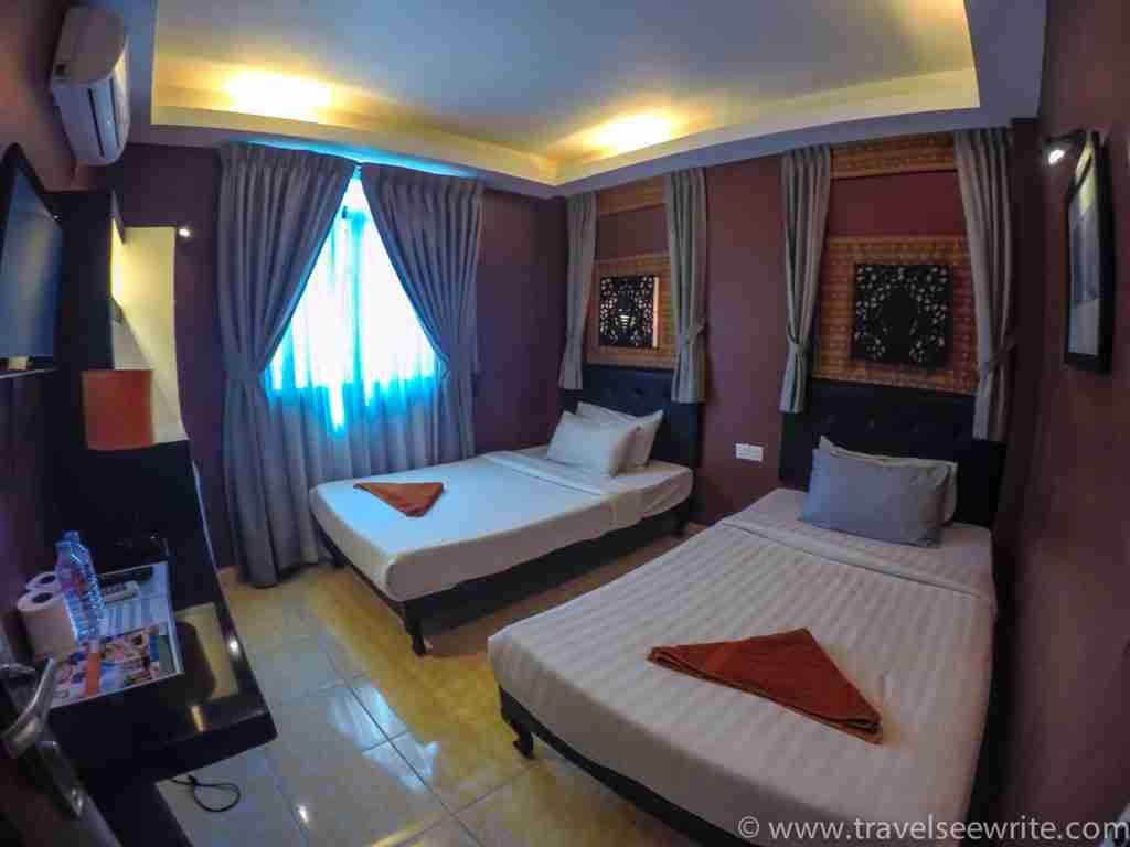 Bedroom of Naga Angkor Hotel, Siem Reap, Cambodia