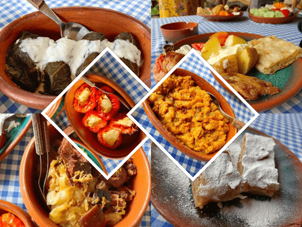 Traditional Serbian lunch at Zlakusa village