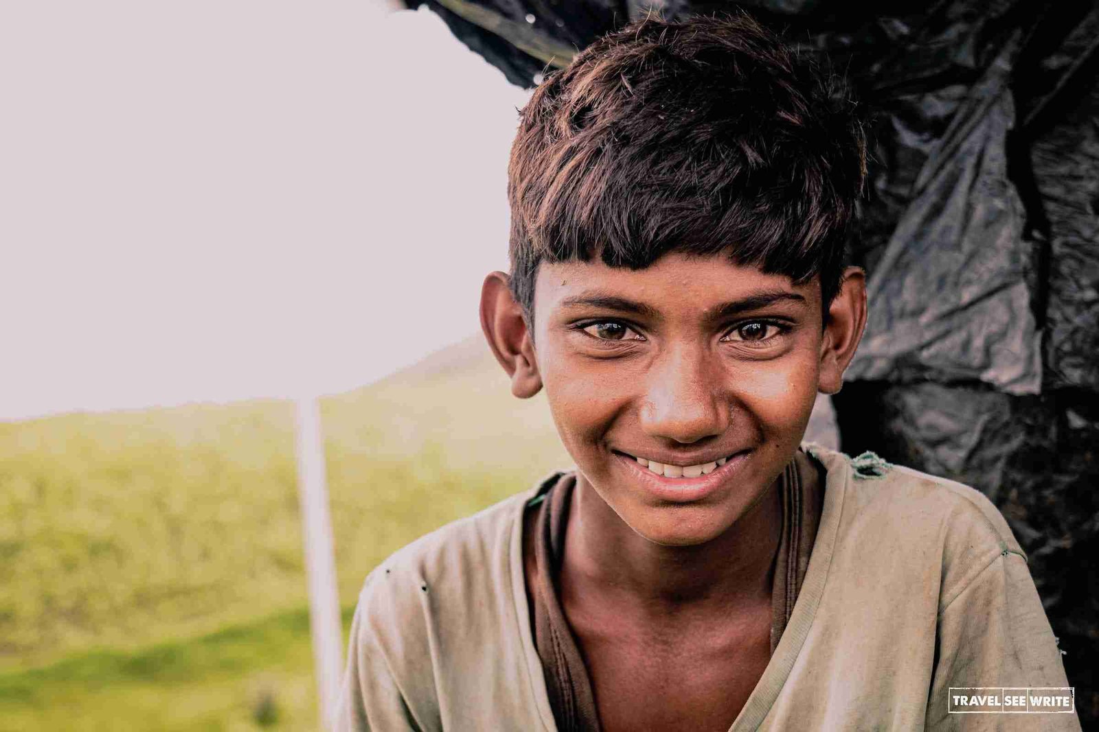A Bhil tribal boy of Chacha Kota, Banswara, Rajasthan