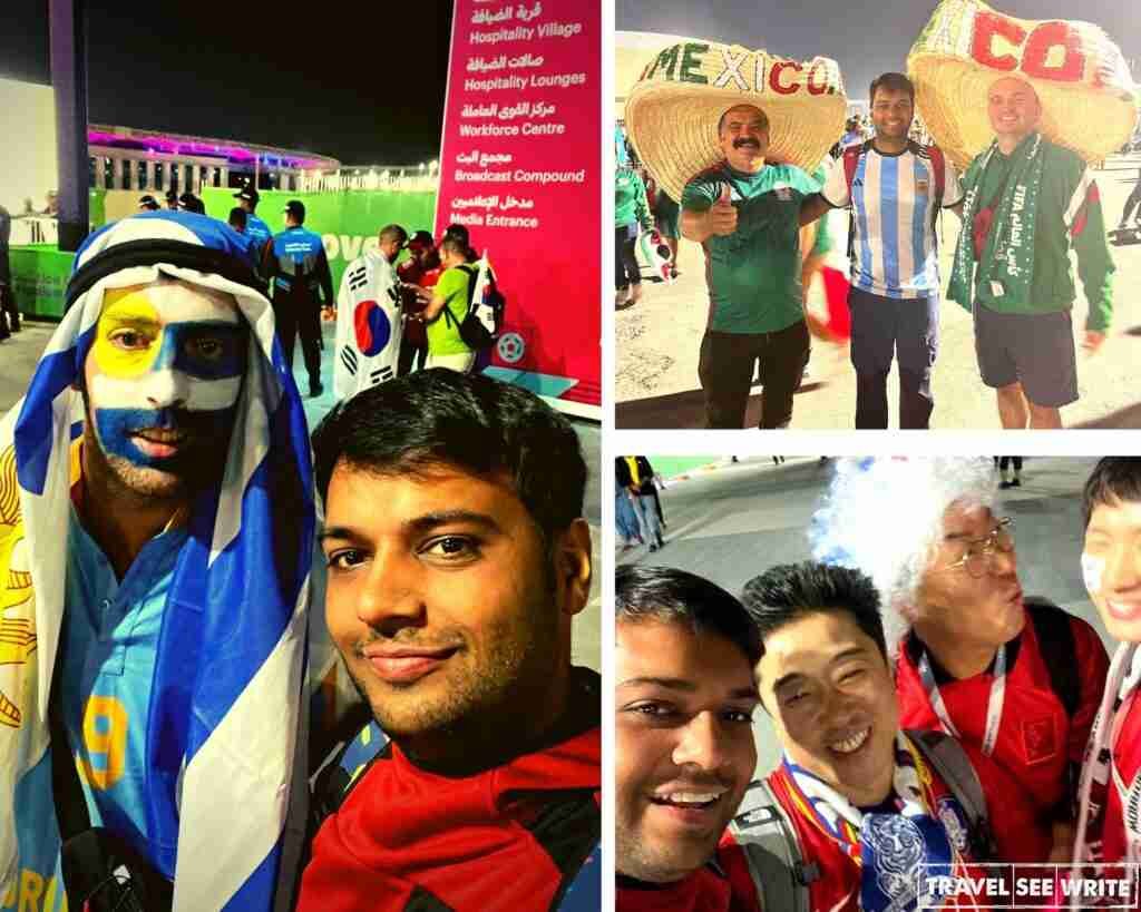 It was great interacting with football fans from all around the globe at stadiums in Qatar for the world cup 2022